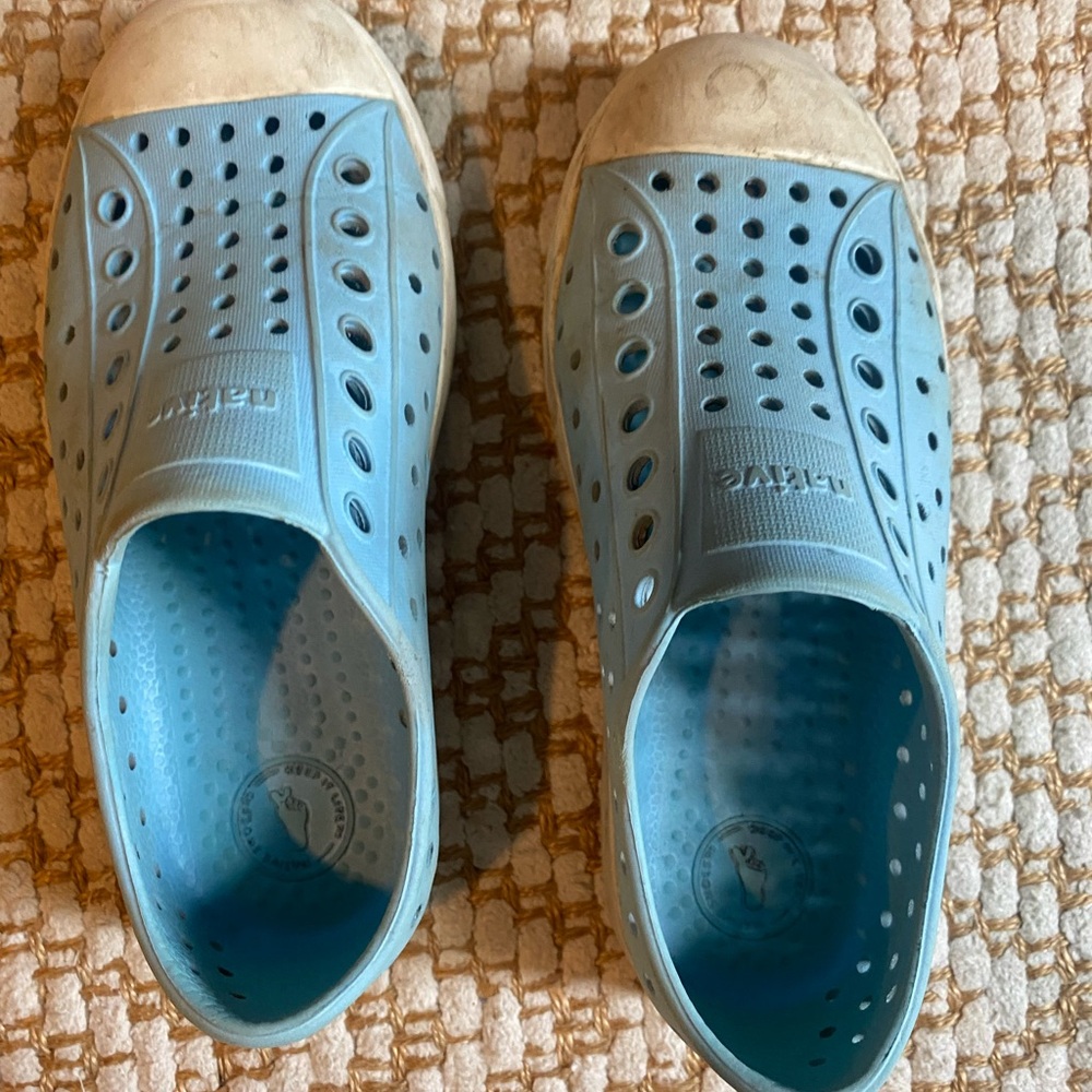 Native Kids Slip-On Water Shoes in Light Blue